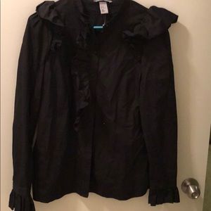 Button down fancy blouse great for interviews